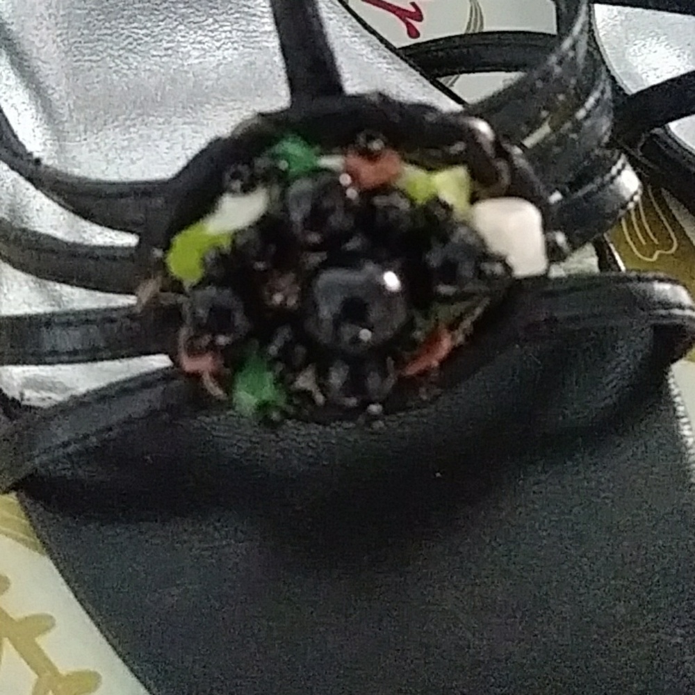 Pretty Black Sandals by Sweet Seventeen - Picture 3 of 7
